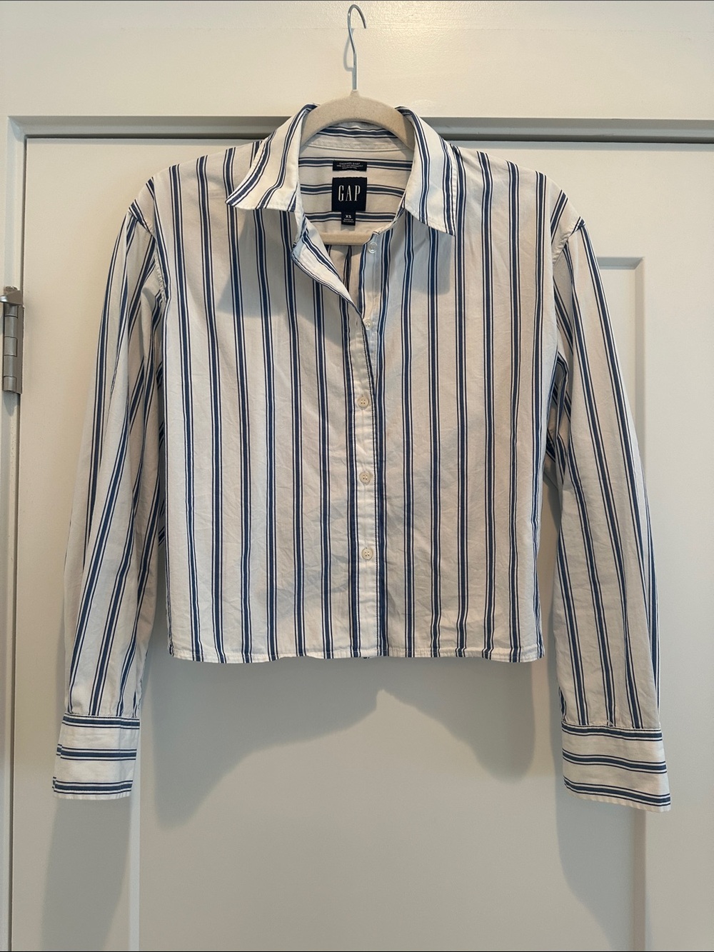GAP Organic Cotton Poplin Crop Shirt